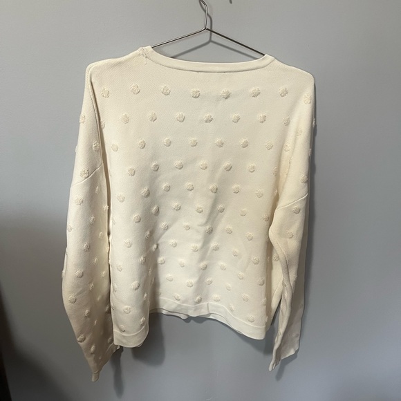 BCBGMAXAZRIA Polka Dot Cream Sweater NWOT’s - Picture 3 of 3